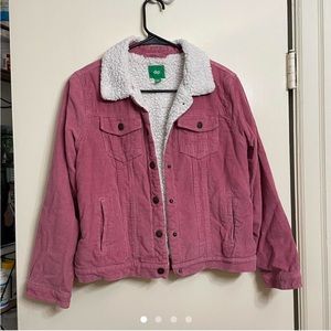 Youth XL Pink Fleece-Lined Jacket